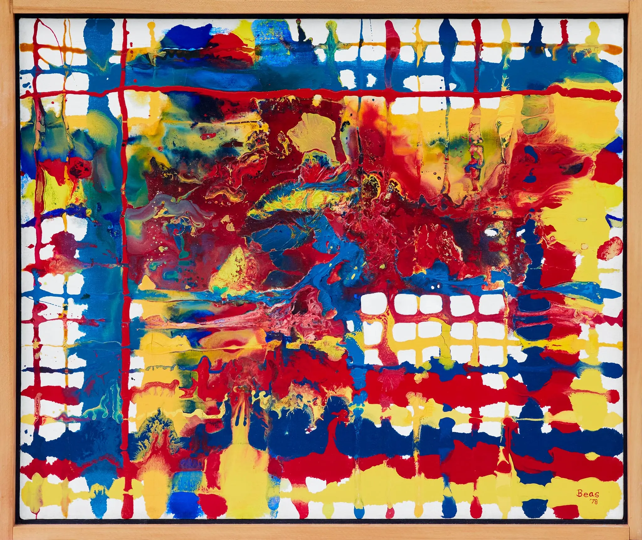 Test One, 1978 — a 20 by 20 grid of crossing pours, 400 intersections
